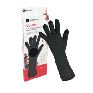 Gant de protection Vulcan Aramide, coton et polyester, Noir — Dixneuf