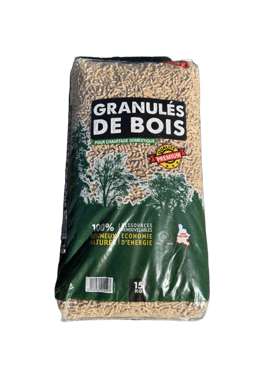 Granulés de bois Premium ECO BOIS ENERGIE - 66 sacs 990kg