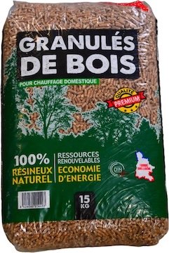 Granulés de bois Premium ECO BOIS ENERGIE - 2 palettes - 132 sacs 1980kg