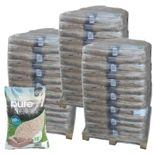 Granulés de Bois Premium Pure Pellet - 3 palettes - 195 sacs 2925 kg